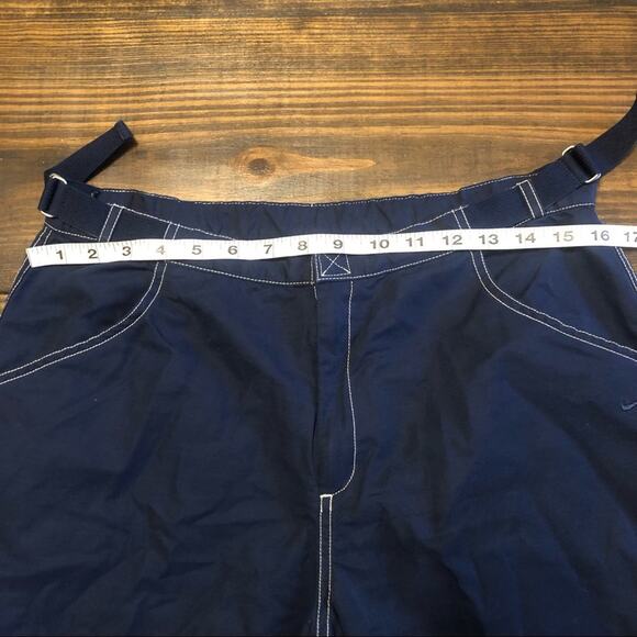 Nike Parachute Pants Womens Small Tech Cargo Crop Blue Cotton Outdoors Utility - Picture 4 of 13